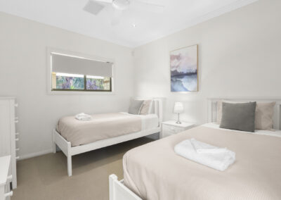 Bedroom 3 with 2 king single beds